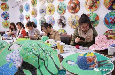 【文藝鄉(xiāng)鎮(zhèn)】新倉鎮(zhèn)手繪草帽工作室成立,最美的草帽都在這兒啦!